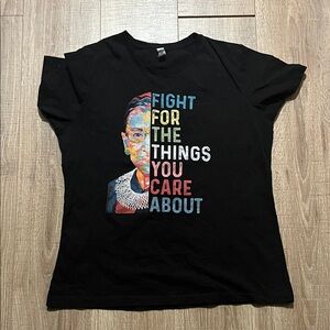 Women’s Next Level Apparel Black Graphic Tee Ruth Bader Ginsberg Size XXL